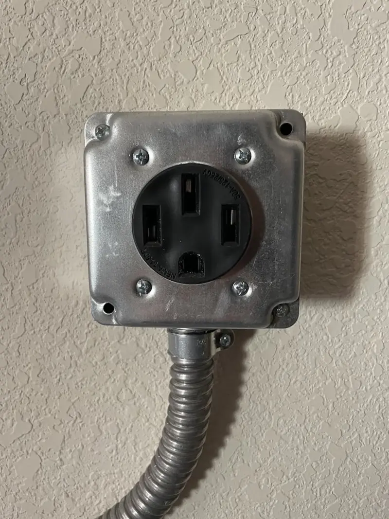 NEMA 14-50 outlet installed for Smart Home Electrical in Oronogo