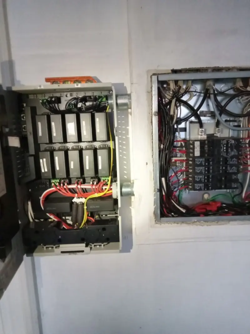 Electrical panel upgrade completed for Indoor Lighting Installation in Oronogo